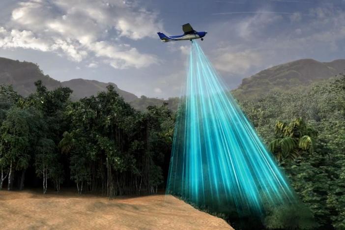Light Detection and Ranging, LIDAR, sees through the jungle to reveal what lies beneath.