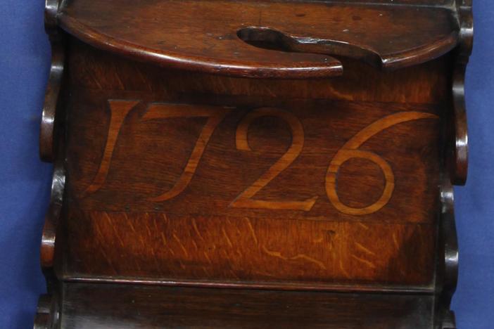 It's clearly a shelf from 1726, but the question remains, what was it actually for?