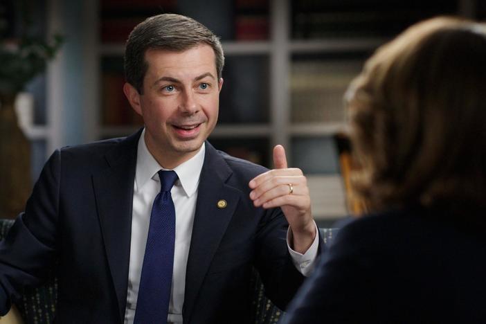 Pete Buttigieg defines what he sees as a complete street in America.