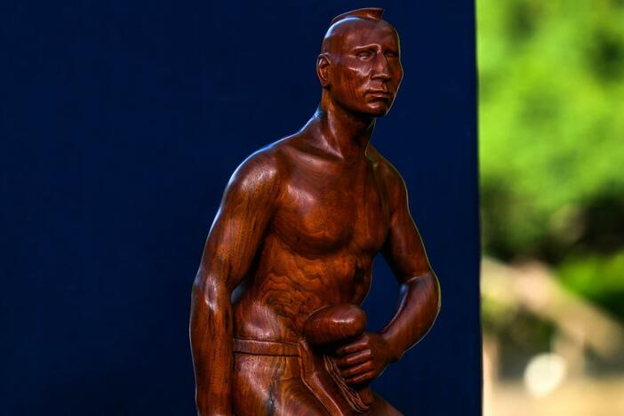 Appraisal: 1958 Dick West "Coyote-Warrior" Sculpture