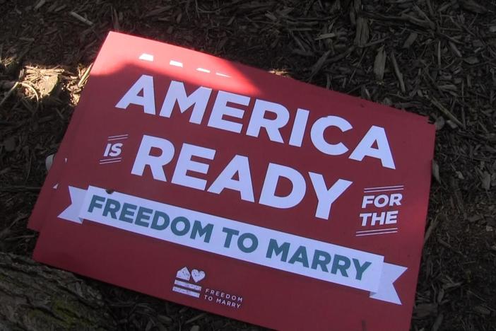 The Supreme Court heard arguments about whether marriage is a Constitutional right