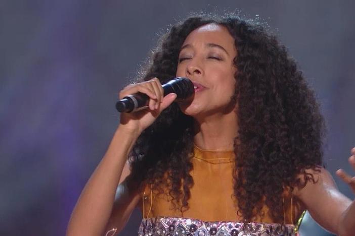 Corinne Bailey Rae performs as a tribute to Gershwin Prize recipient Smokey Robinson.