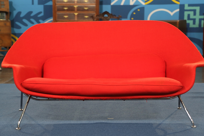 Appraisal: Saarinen Womb Settee, ca. 1948
