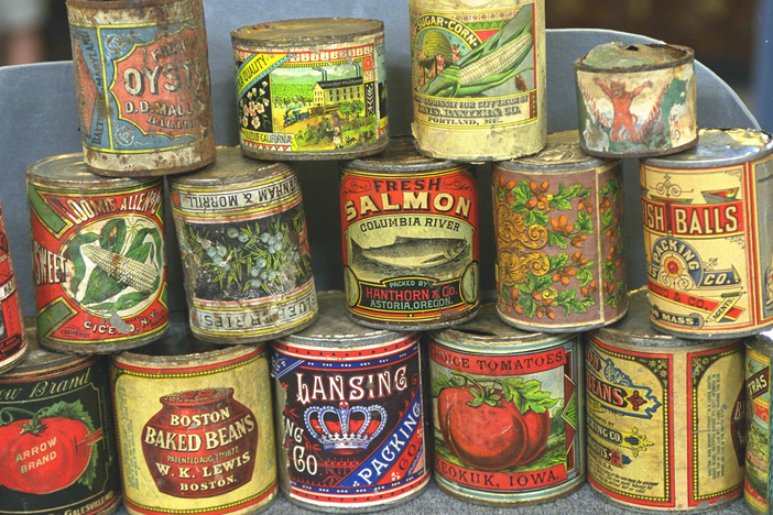 Appraisal: Late 19th-Century Tin Can Labels, from Vintage Seattle.