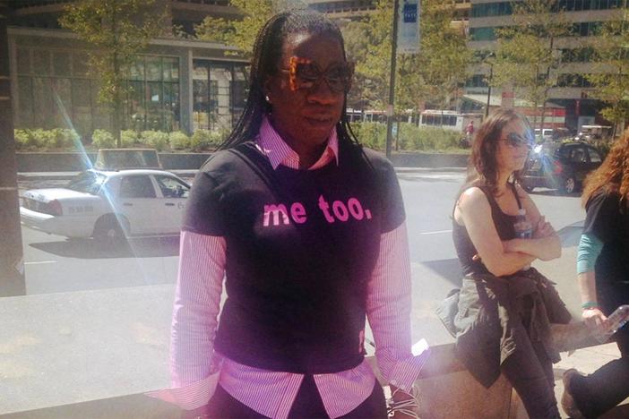 Tarana Burke recounts her experience with the #MeToo hashtag going viral.