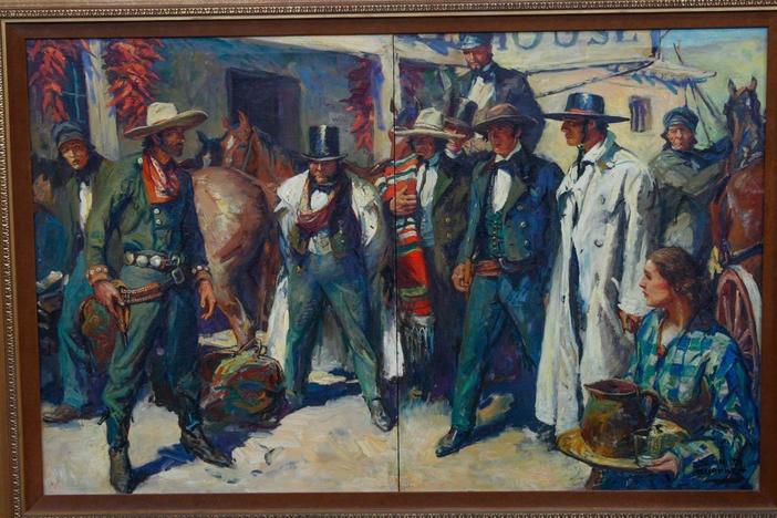 Appraisal: William H. D. Koerner Oil Illustration, ca. 1935