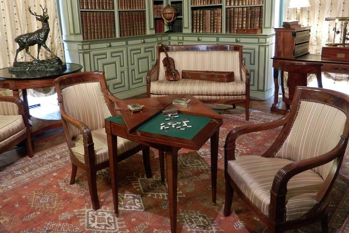 Cheverny's château is lavishly furnished but with an intimate feel.