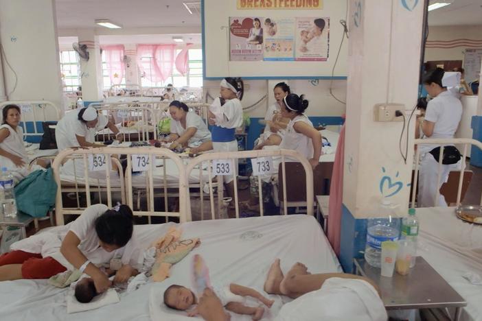 The clip provides an initial feel of hospital conditions and introduces Lea.