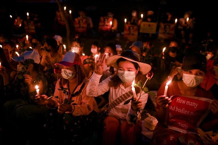 Blocking roads, banging pots: Myanmar protests continue despite military crackdown