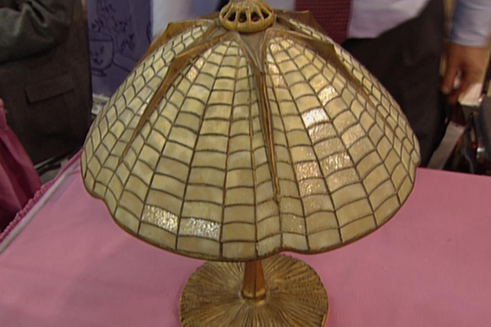 Appraisal: Tiffany Studios Spider Shade Lamp, ca. 1910, in Vintage Chicago.