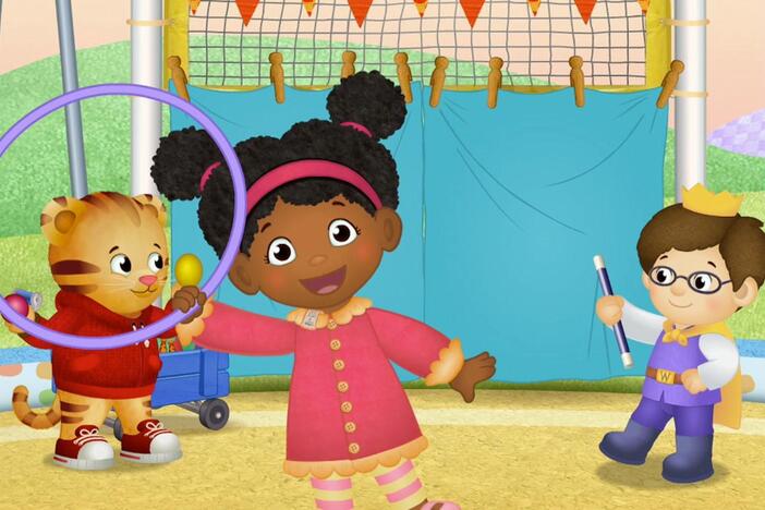 Daniel doesn't want Margaret to join the parade he is making with his friends.