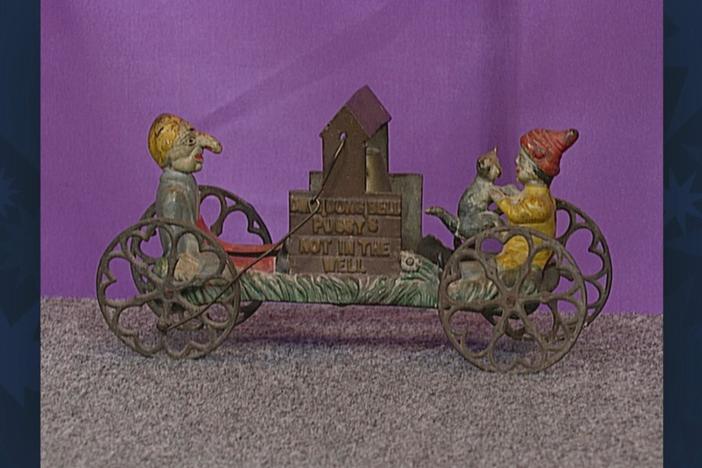 Appraisal: Ding Dong Bell Toy, ca. 1900, from Vintage Tulsa.