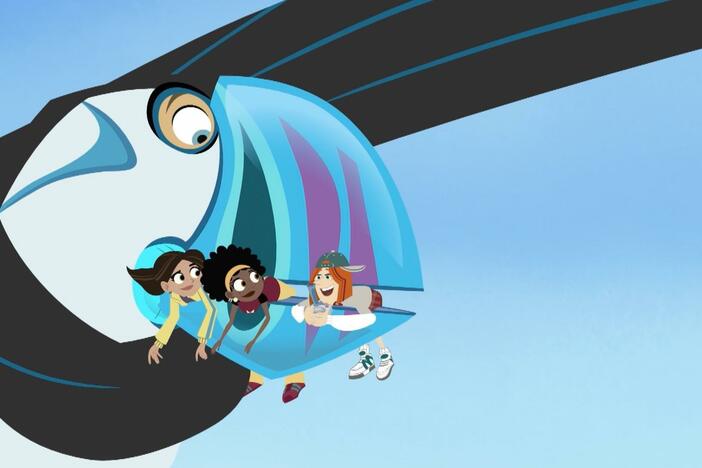 Aviva finished the puffin power disc!