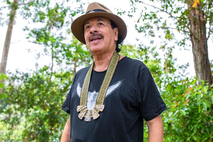 Global music icon Carlos Santana receives the 2021 Legend Award.