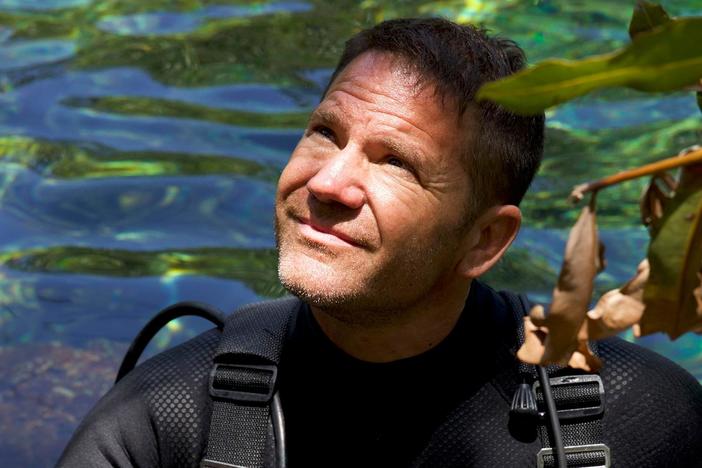 Steve prepares for his first training dive and tests out his equipment.