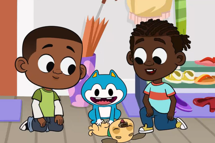 Luke meets Arfie/Genie D's real owners and makes a new friend.