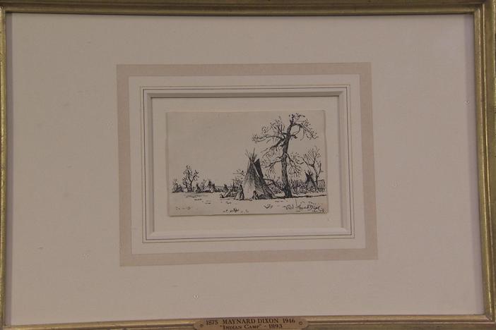 Appraisal: 1893 Maynard Dixon Pen & Ink Christmas Card