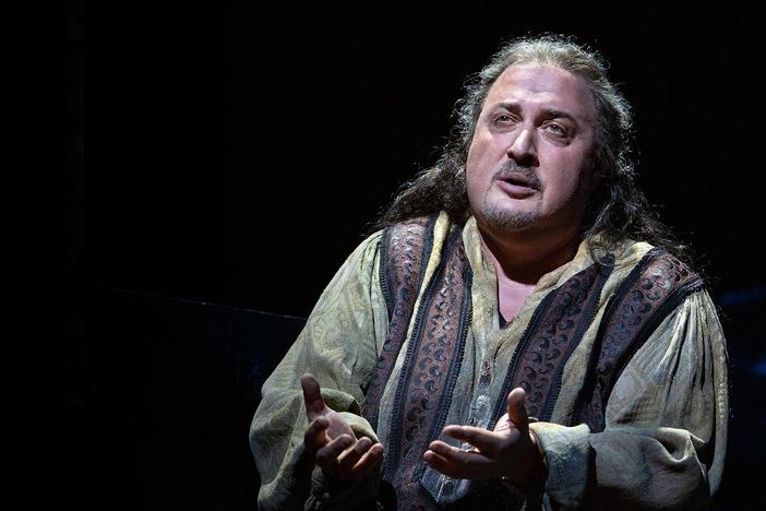 George Gagnidze and Liudmyla Monastyrska perform “Oh, di qual’onta aggravasi.”