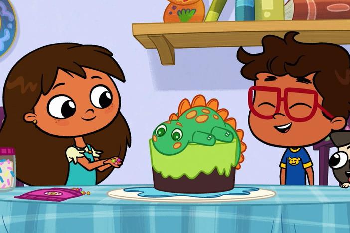 Tía Margarita only has one rule for Rosie and Javi, don’t touch the cake!