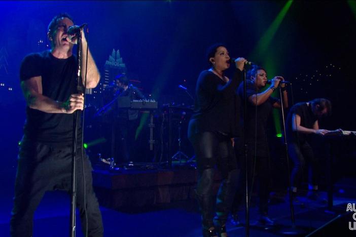 Nine Inch Nails perform "Sanctified."