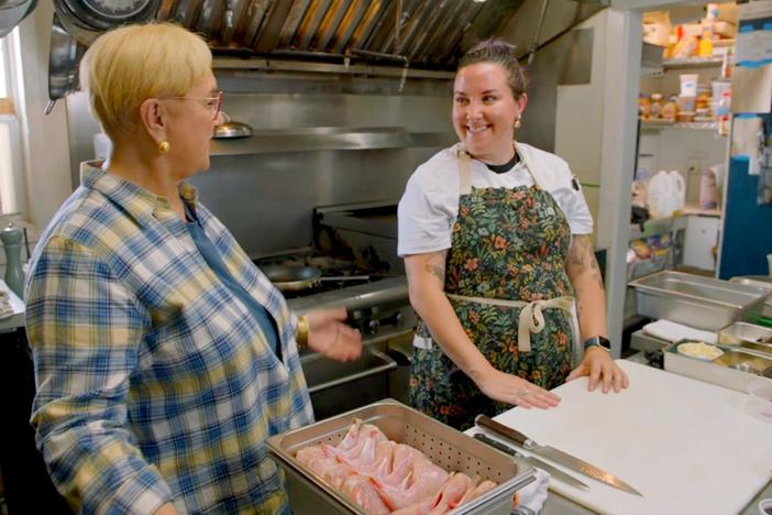 In Middletown, VA, Lidia teams up with chef Kari Rushing to elevate Appalachian cuisine's image.