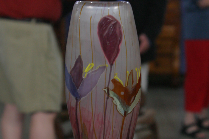 Appraisal: Gallé Marquetry Vase, ca. 1900, in Vintage Oklahoma City.