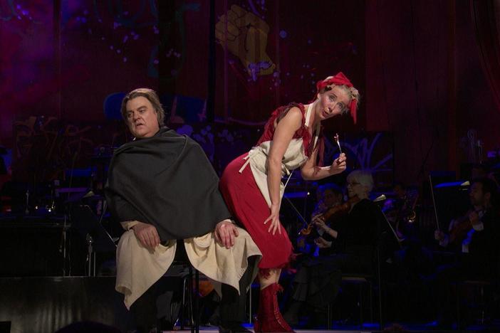 Bryn Terfel, opera great and star of "Sweeney Todd," weighs in on a longstanding debate.