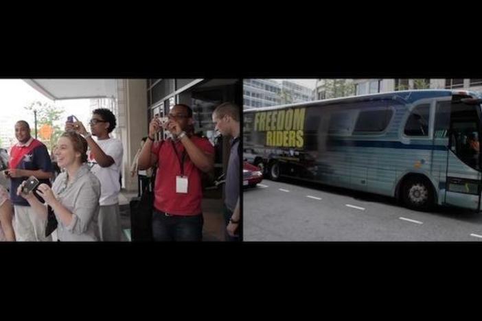 Scenes from the kickoff of the 2011 Student Freedom Ride.