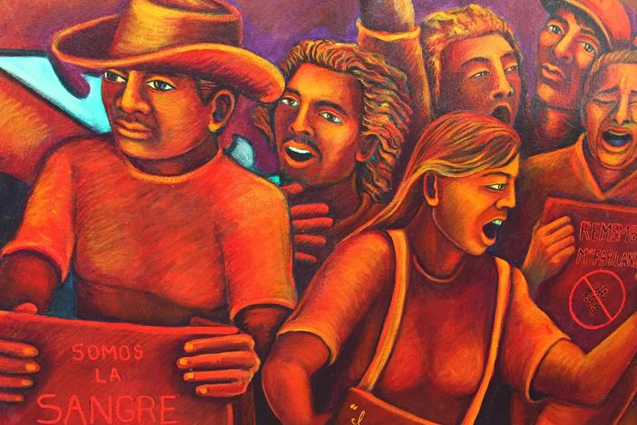 Artist and muralist Judy Baca on "La Memoria de Nuestra Tierra: California 1996."