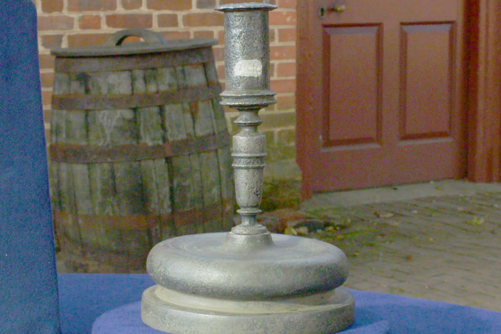 Appraisal: Atocha-salvaged Silver Candlestick, ca. 1620