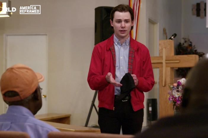 The South Sudanese community of Amarillo invites candidate Hayden Pedigo to their church.