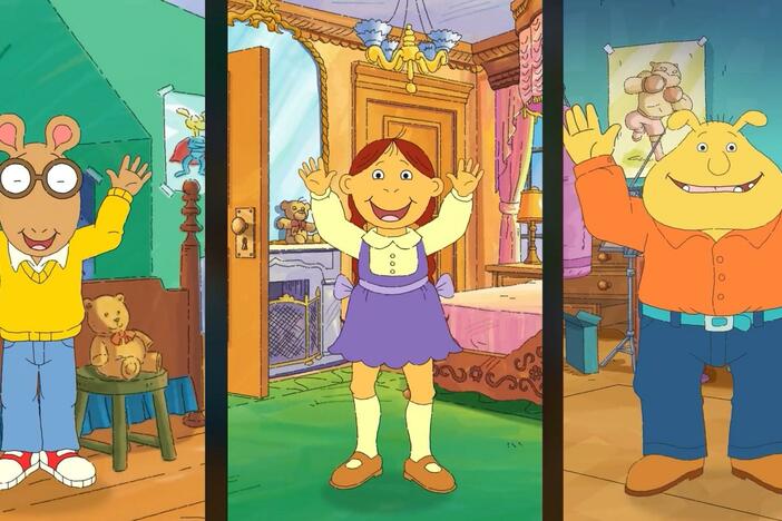 Arthur, Muffy, and Pinky create brand new dance video so that they can go viral!