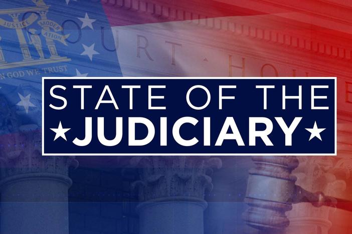 Chief Justice Michael P. Boggs delivers the State of the Judiciary speech from the Capitol