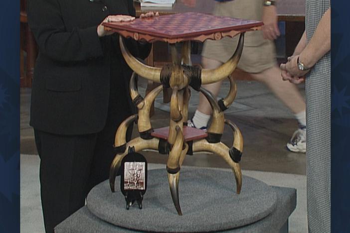 Appraisal: Pipestone Game Table, ca. 1895, from Vintage Madison.
