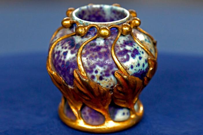 Appraisal: Tiffany Pottery Vase, ca. 1905, from Knoxville Hour 1.