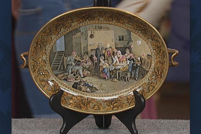 Appraisal: Pratt Footed Dish, ca. 1860, from Vintage Tulsa.