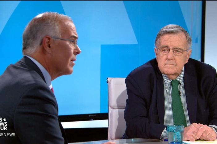 Mark Shields and David Brooks join Judy Woodruff to discuss the week’s news.