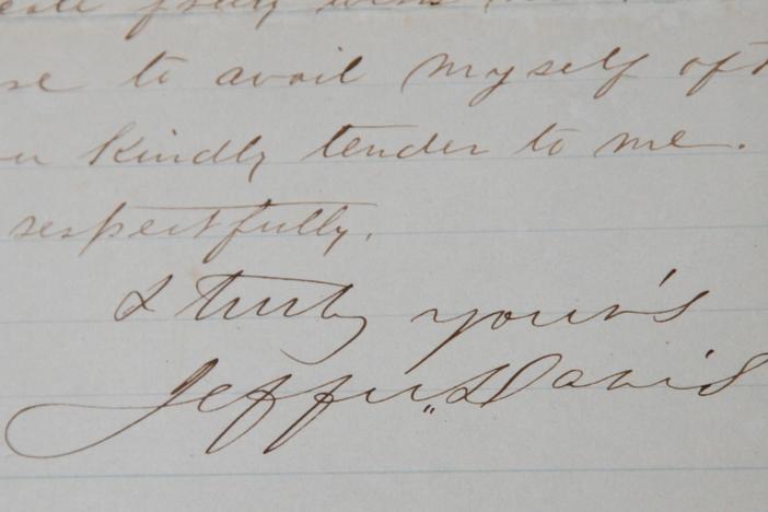 Appraisal: 1862 Jefferson Davis Letter, from The Civil War Years.