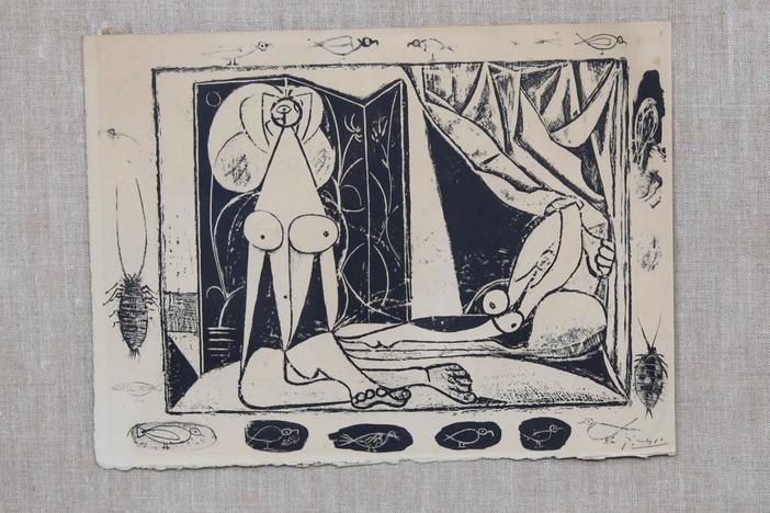 Appraisal: Pablo Picasso Lithograph & Ceramic Plate