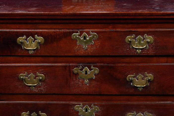 Queen Anne Figured Walnut Chest of Drawers, ca. 1750, from Washington, DC hour 3