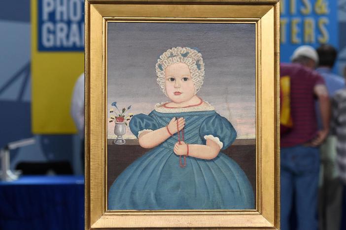 Appraisal: Folk Art Portrait of a Child, ca. 1838, from Cleveland Hr 3.