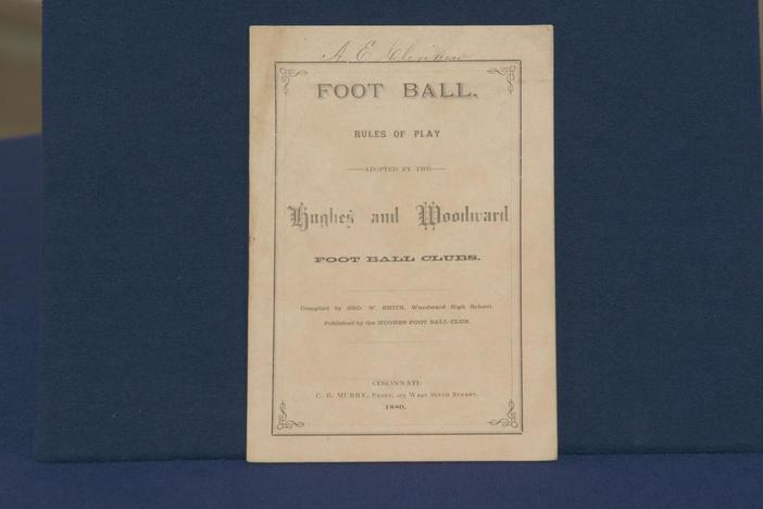 Appraisal: 1880 Hughes & Woodward Football Rule Book