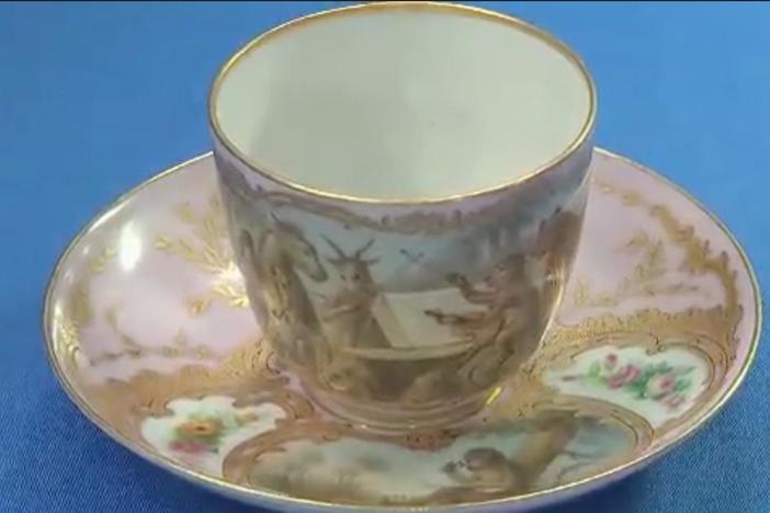 Appraisal: Russian Tea Cup & Saucer, ca. 1845