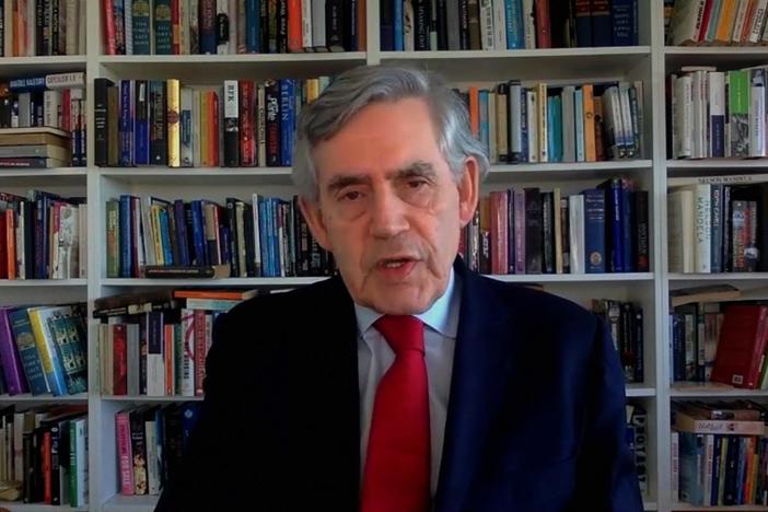 Former British Prime Minister Gordon Brown joins the program.