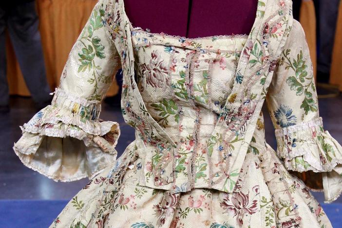 Appraisal: French Brocade Dress, ca. 1775, from Atlanta Hour 2.