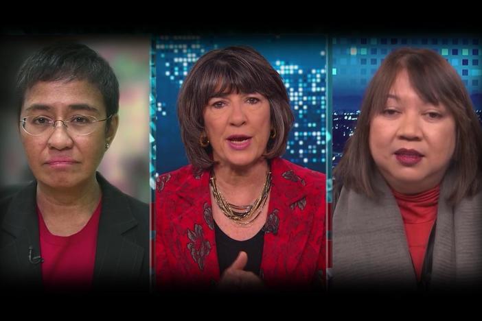 A conversation with Maria Ressa and Ramona Diaz, led by Christiane Amanpour.