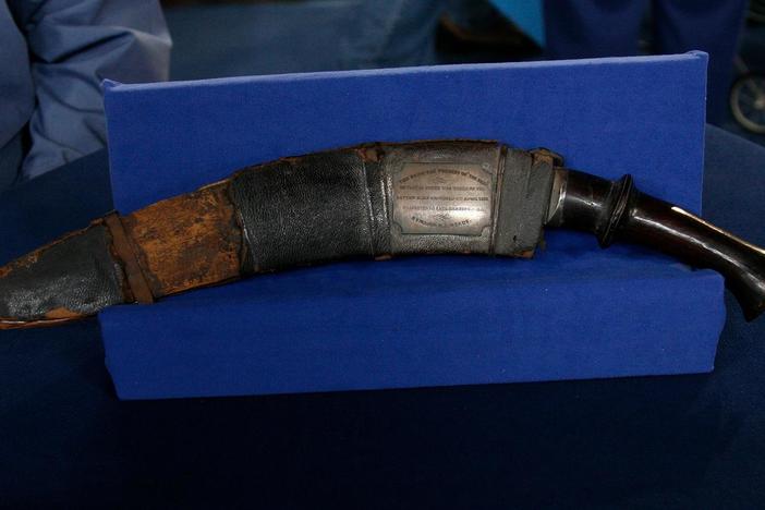 Appraisal: 1859 19th C. Presentation Kukri Knife with Plaque