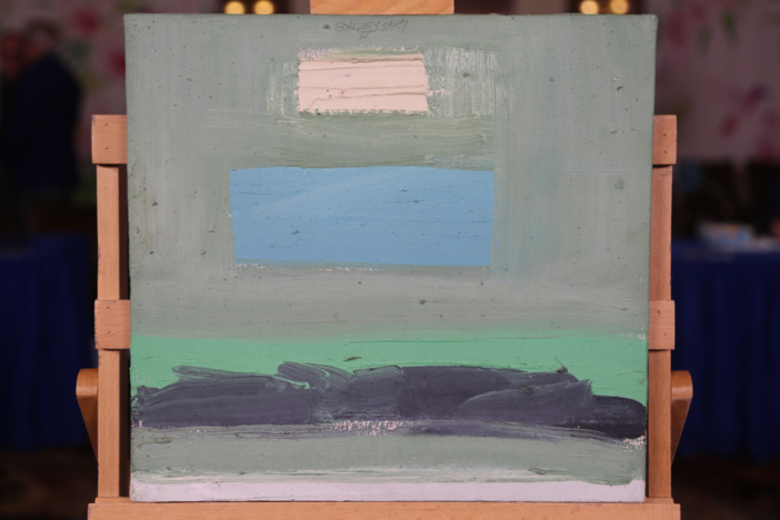 Appraisal: 1962 Baldessari "Sign for Rothko & Albers" Oil