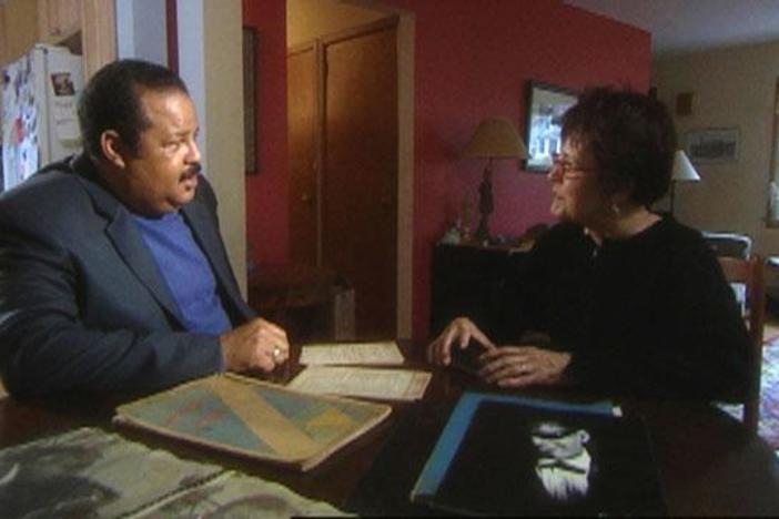Gwen speaks to Avery Clayton about his mother's collection.