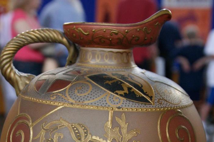 Appraisal: Mt. Washington Glass Co. Ewer, ca. 1890